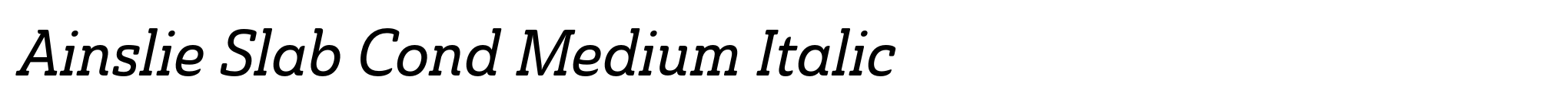 Ainslie Slab Cond Medium Italic image